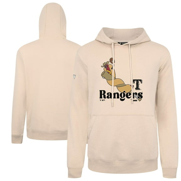 Men's-Levelwear  Khaki Texas Rangers Podium Ballpark Food Pullover Hoodie