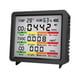 thumbnail image 4 of Medidor de CO2 multifunción con alarma, sensor de temperatura y humedad para viajes en casa. Negro, 4 of 9