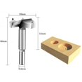 thumbnail image 3 of Juego de brocas avellanadoras con punta de carburo, 38-65 mm para madera, instalación de puertas esféricas, cajones y madera contrachapada, herramienta para trabajar la madera de 5 piezas, 3 of 5