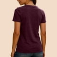thumbnail image 3 of Ladies Shirts Summer Top for Women Cozy Thick Double- Long-Lasting Warm Base Layer Short Sleeve Tennis T-Shirt for Daily Wear in Autumn Winter L, 3 of 5