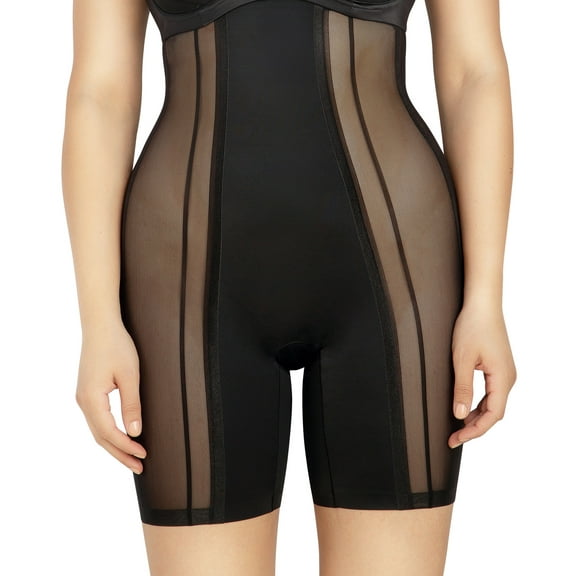 Parfait Shea Mid Thigh Slimmer Short (P60651),2XL,Black