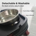 thumbnail image 4 of Likaty Elevated Dog Bowl Stand,2-in-1 Food & Water Station Raised Adjustable Cat Bowls-Red, 4 of 8