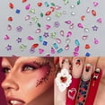 thumbnail image 3 of 2000PCS Colorful Rhinestones Nail Art Charms Multi Shape Crystal Flat Back Nail Gems 3D Mini Heart Star Flower Nail Diamonds Kawaii Nail Crafts Acrylic Nail Rhinestone Diamonds for Women Nail, 3 of 5