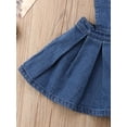 thumbnail image 6 of LMLYSoH Little Girls Suspender Skirt, Denim Solid Color Waist Elastic Band Wild Fashion Skirt, Baby Girls Overall Skirt, 6 of 7