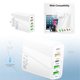 thumbnail image 1 of Cargador rápido QC3.0+PD20W con 3 puertos USB y adaptador funcional tipo C para cargar teléfonos inteligentes, 1 of 6