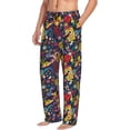 thumbnail image 2 of Yiaed Rock Music Print Men's Lounge Pants, Loose PJ Bottoms, Long Pajama Pants for Men-Small, 2 of 5