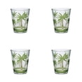 thumbnail image 6 of Set of Four Green Floral Acrylic Stemless Whiskey Glass, 6 of 10