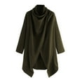 thumbnail image 5 of BAETEUY Men Cloak Coat with High Collar - Long Sleeve Street Style Windbreaker, 5 of 8