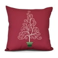 thumbnail image 2 of Filigree Tree, Geometric Print Pillow, 2 of 2