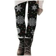 thumbnail image 2 of Njagoc3 Womens Christmas Print Skinny Stretch Casual Leggings - High Waist Long Pants for Holiday Wear, 2 of 5