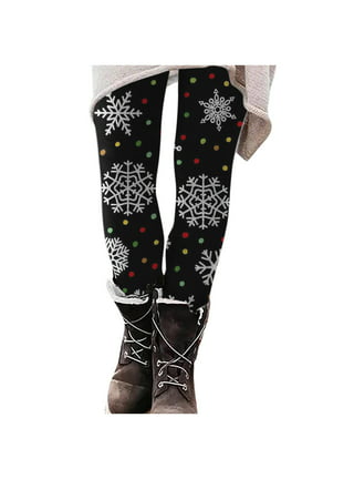 Faux Fur Insert Cable Knit Top And Snowflake Print Leggings Plus