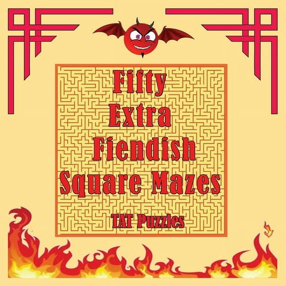 Tat Shaped Mazes Fifty Extra Fiendish Square Mazes, Book 6, (Paperback)
