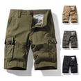 thumbnail image 4 of NOLDARES Men's Cargo Shorts Cotton Relaxed Fit Below Knee Cargo Pants(Khaki,34), 4 of 4