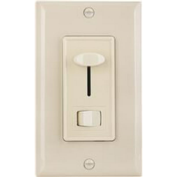 LED SINGLE POLE SLIDE DIMMER WITH TOGGLE ON/OFF SWITCH, IVORY, 120 VOLTS, 700 WATTS per 2 Each