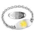 thumbnail image 1 of MedicEngraved Stainless Steel Custom Medical Alert Bracelet - 5mm Oval Link, 1 of 8