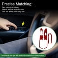 thumbnail image 3 of Unique Bargains Window Lift Switch Panel Trim Cover for Ford for Mustang 2015-2021 Front Rear Car Door Window Control Button Interior Accessories Carbon Fiber Red, 3 of 6