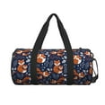 thumbnail image 2 of Fotbe Cute Foxes Pattern Foldable Sports Gym Bag with Wet Dry Pocket, Ultralight Travel Bag, Large Capacity Duffel Bag, Splash Proof Carry on Bag, Overnight Bag, Weekender Bag, 2 of 8