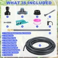 thumbnail image 5 of Uxcell 1-Set Drip Irrigation System, 39Ft 5/16" Hose Garden Watering Misting System with 13pcs 360° Adjustable Copper Nozzles, 5 of 7