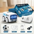 thumbnail image 2 of Aodebiao Smart Interactive Bus Toy Remote Control Car with Line Following Gesture Sensing Obstacle Avoidance LED Eyes Music Mini Desktop Toy for Kids Educational Robot Car Gift, 2 of 4