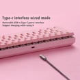 thumbnail image 4 of Teclado Mecánico Inalámbrico CUTICAT CK62 Eje Rojo Rosa 61 Teclas RGB, 4 of 8