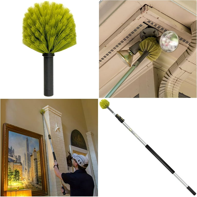 DocaPole Window Washing Kit with 5-12 ft Telescoping Extension Pole (20+  Foot Reach), Window Squeegee & Scrubber Combo w/Pivot System, Indoor and