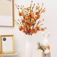 thumbnail image 2 of Darzheoy Fall Decor, Artificial Berry/Maple Leaf/Pumpkin Floral Stems Fall Branches Decorations, for Autumn Weeding Birthday Holiday Harvest Home Vase Indoor Decor, 2 of 6