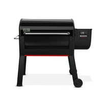 Weber Smoque XL Pellet Grill, 34 Inch Wood Fired Pellet Smoker with Wifi Capability, Black