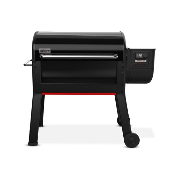 Weber Smoque XL Pellet Grill, 34 Inch Wood Fired Pellet Smoker with Wifi Capability, Black