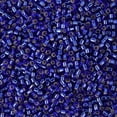 thumbnail image 2 of Miyuki Delica Seed Beads – Size 11/0 (1.6 mm), DB0047, Silver Lined Cobalt, 7.2 g, Approx. 1440 Beads, 2 of 7