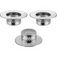 thumbnail image 1 of Tapon para Lavabo De Baño, Rejilla para Coladera, 3 Unidades, Coladeras para Baño, Materiales plásticos de Alta Calidad, antióxido y anticorrosión，17 * 50mm, para Cocina, Baño Y Balcón, 1 of 5