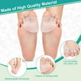 thumbnail image 4 of 2 Pair Gel Toe Separator Metatarsal Pads Kit, Toe Stretcher Bunion Spacer for Orthotic Overlapping Toes, Hammer Toes, Bunion Pain Relief for Barefoot, Wear in Socks or Shoes, 4 of 5