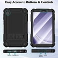 thumbnail image 5 of SUPNICE Case for Samsung Galaxy Tab A9 8.7 Inch 2023 (SM-X110/X115/X117) with Kickstand, Shockproof Bumper Case for Galaxy Tab A9 2023 8.7”,Black, 5 of 8