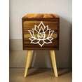 thumbnail image 4 of Buro Recamara Almacenamiento Mdf Moderno Recámara Flor Loto Blanco, 4 of 5