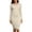 Sandshell, variant on PrettyGuide Women's Boat Neck Bodycon Sweater Dress Long Sleeve Slim Fit Solid Ribbed Knit Midi Pullover Dresses