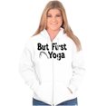 thumbnail image 3 of 1st Yoga Relaxing Meditation Namaste Womens Plus Size Graphic Zipper Hoodie Brisco Brands 4X, 3 of 5