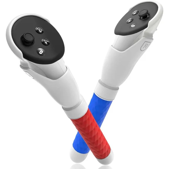 Handle Attachments for Meta Quest 3S/3 Controller Accessories, VR Game Gorilla Tag Long Arms Sticks, Beat Saber Handles Extension Grips Compatible with Meta/Oculus Quest 3/3S