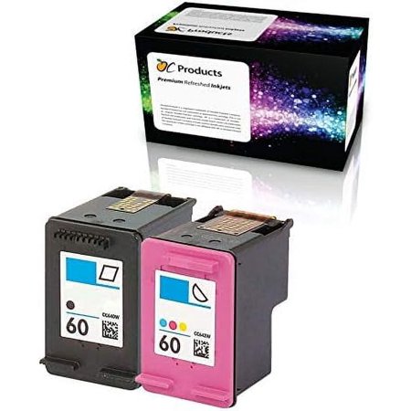Remanufactured OCProducts Ink Cartridge Replacement for HP 60 for Envy 120 114 Deskjet F4480 F4210 D1660 F4400 Printers (1 Black 1 Color)