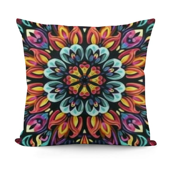 SHANXI Abstract Floral Print Pillowcase - Decorative Throw Pillow Cover for Home Decor 12x12in