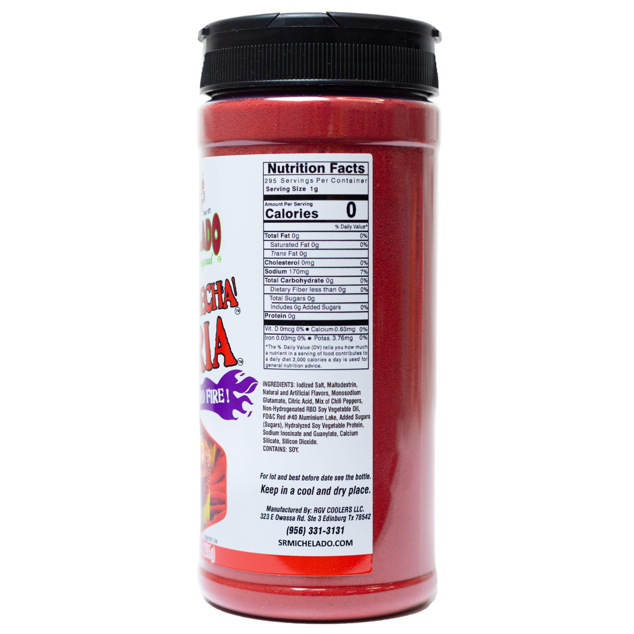 Azu-Mecha FURIA Snack Seasoning - MDA05&nbsp;Sr. Michelado - Bottle Snack Flavor powder - Use for Snacks, Fruits, Veggies, Wings, Fries, Tacos, Baked Potato, Ceviche, etc