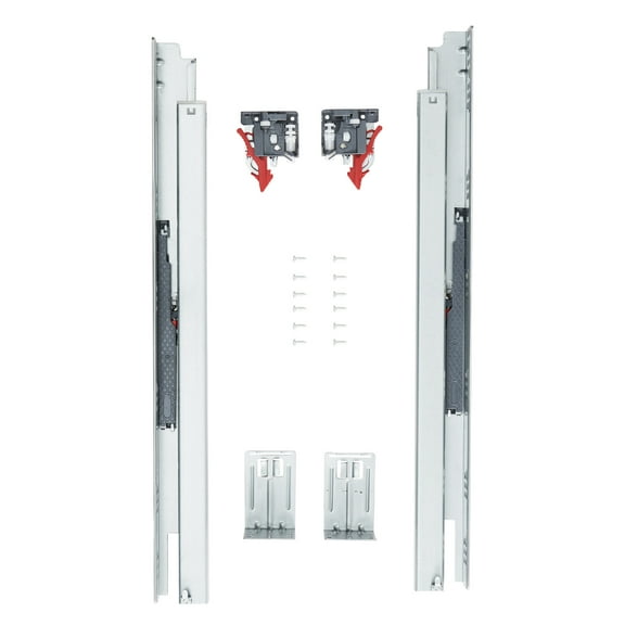 KFFKFF 6 Pairs 21” Soft-Close Drawer Slides Bottom Mount Full Extension 100 Lbs