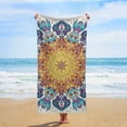 thumbnail image 3 of Boho Burnt Orange Terracotta Rust Colored Microfiber Beach Towel Absorbent Compact Towels for Swimming Pool Beach Travel Things for Vacation Essentials Adult Gift,61.4×30.3Inch, 3 of 8