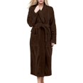 thumbnail image 1 of TINZ Soft Bathrobe Long Sleeve Shawl Collar Kimono Style Robe With Belt For Cozy Wear And Spa Relaxation At Home Womens plus Size Long Robe Japanese Kimono Robe, 1 of 4