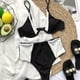 thumbnail image 5 of Traje de baño con sujetador acolchado de playa a juego de dos piezas con bikini dividido sexy para mujer Fridja  nalpqowj20238, 5 of 8