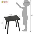 thumbnail image 3 of Side Table, Small Black End Table for Living Room Bedroom Office Small Spaces, Modern Accent Side Table Nightstand with Solid Wood, Easy Assembly, (Black), 3 of 6