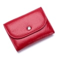 thumbnail image 2 of Monedero y tarjetero de piel auténtica sencillo para hombre y mujer, de piel de vaca suave, pequeño, multifuncional, de gran capacidad, 2 of 5