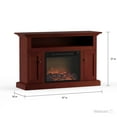 thumbnail image 6 of Cambridge Sorrento 47'' Electric Fireplace with Log Insert and Remote | For Rooms up to 210 Sq.Ft | TV Stand | Mahogany Mantel | Storage | Adjustable Heat Settings | 9-Hour Timer, 6 of 12
