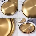 thumbnail image 4 of Round Decorative Tray for Modern Home Stainless Steel Serving Tray for Vanity Organizer Perfume Coffee Table Kitchen and Bathroom, 4 of 6