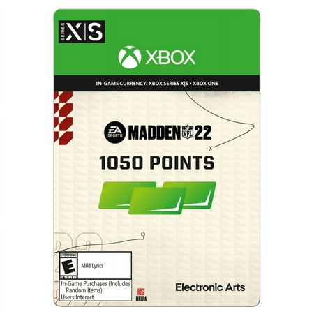 Madden NFL 22: 1050 Madden Points - Xbox [Digital]