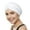 White, variant on Beemo Womens Swim Cap Bathing Turban-Polyester Twisted Pleated Turban Head Cover - Light Pink