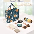 thumbnail image 5 of FORMRS Womens Corduroy Tote Bag Crossbody Shoulder Handbag with Pocket, Oranges Pattern, 5 of 7